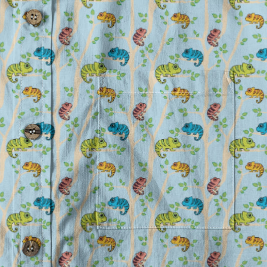 Men's Cotton Button-Up Shirt