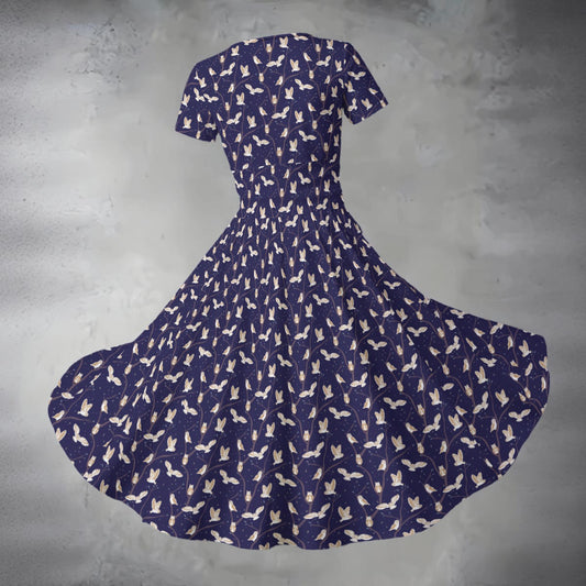 Women's Midi V-Neck Dress