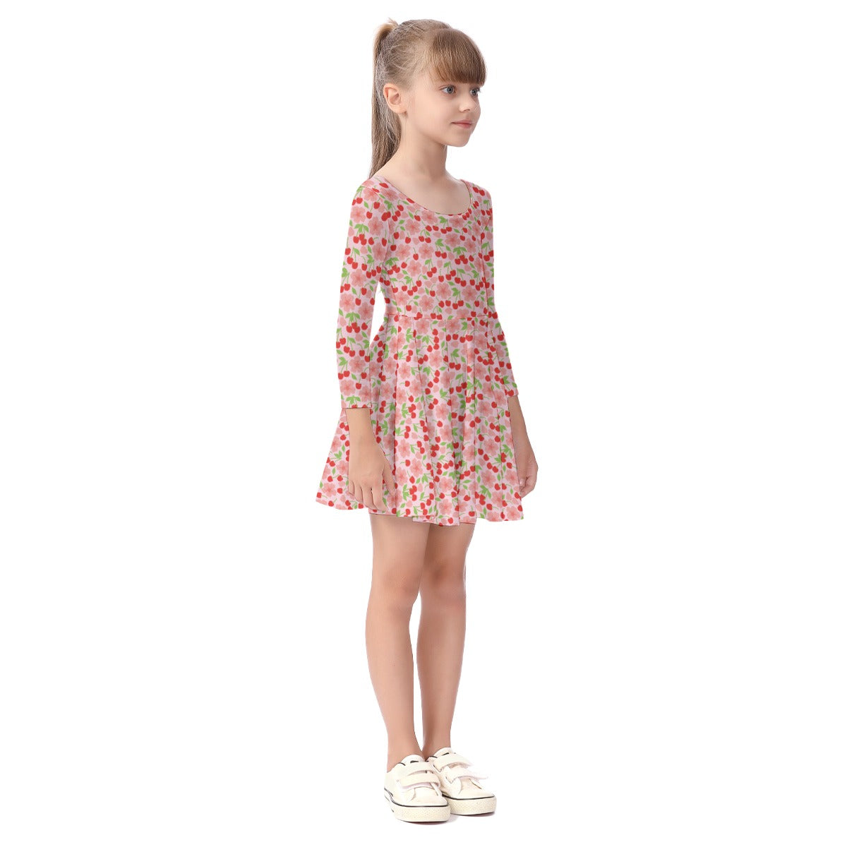 Kids' Long-Sleeve Twirl Dress