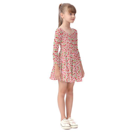 Kids' Long-Sleeve Twirl Dress