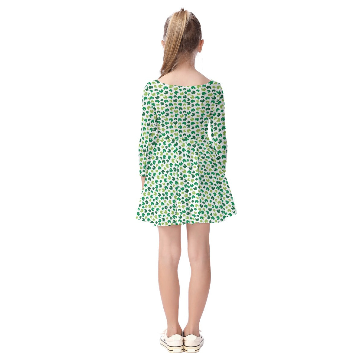 Kids' Long-Sleeve Twirl Dress