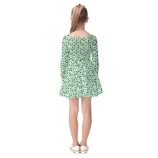 Kids' Long-Sleeve Twirl Dress
