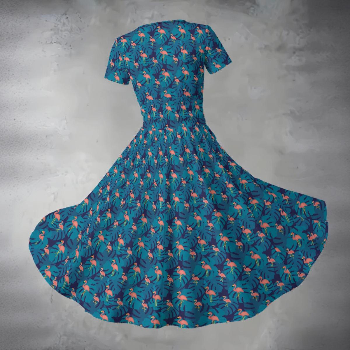 Women's Midi V-Neck Dress