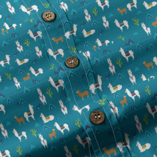 Men's Cotton Button-Up Shirt