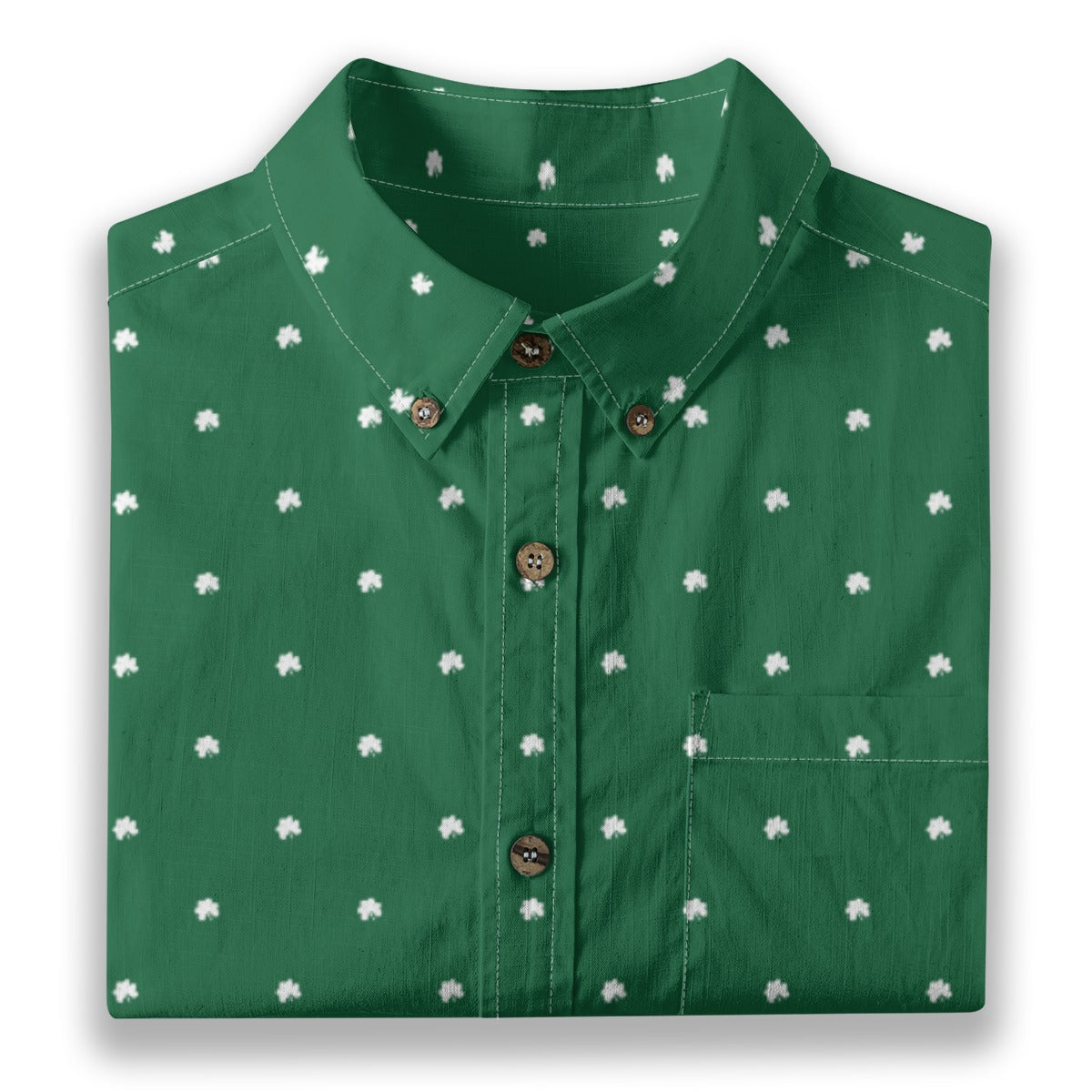 Men's Cotton Button-Up Shirt