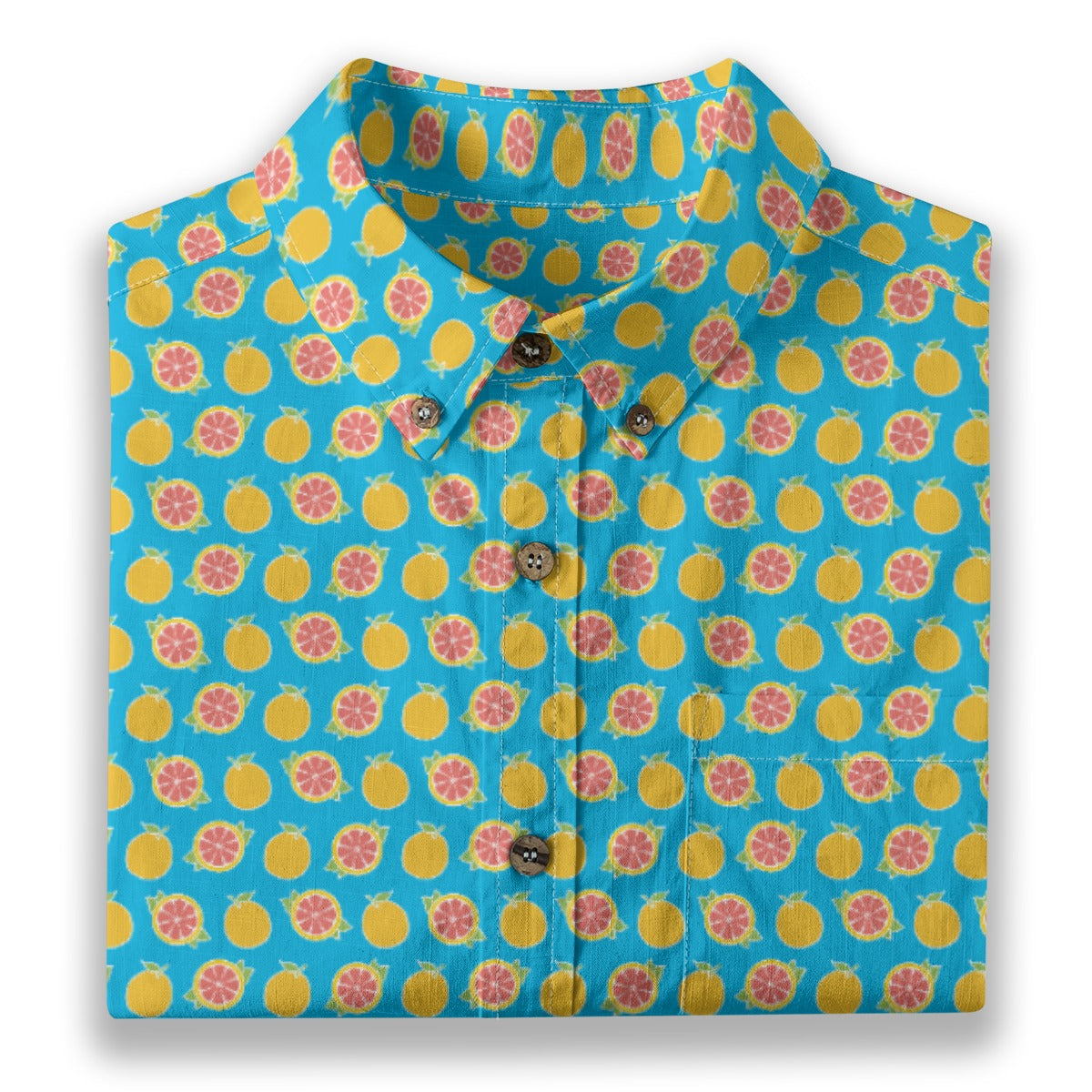 Men's Cotton Button-Up Shirt