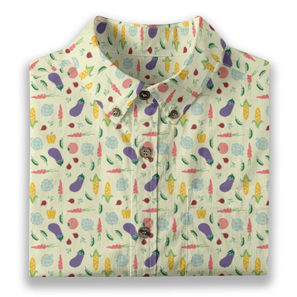 Men's Cotton Button-Up Shirt