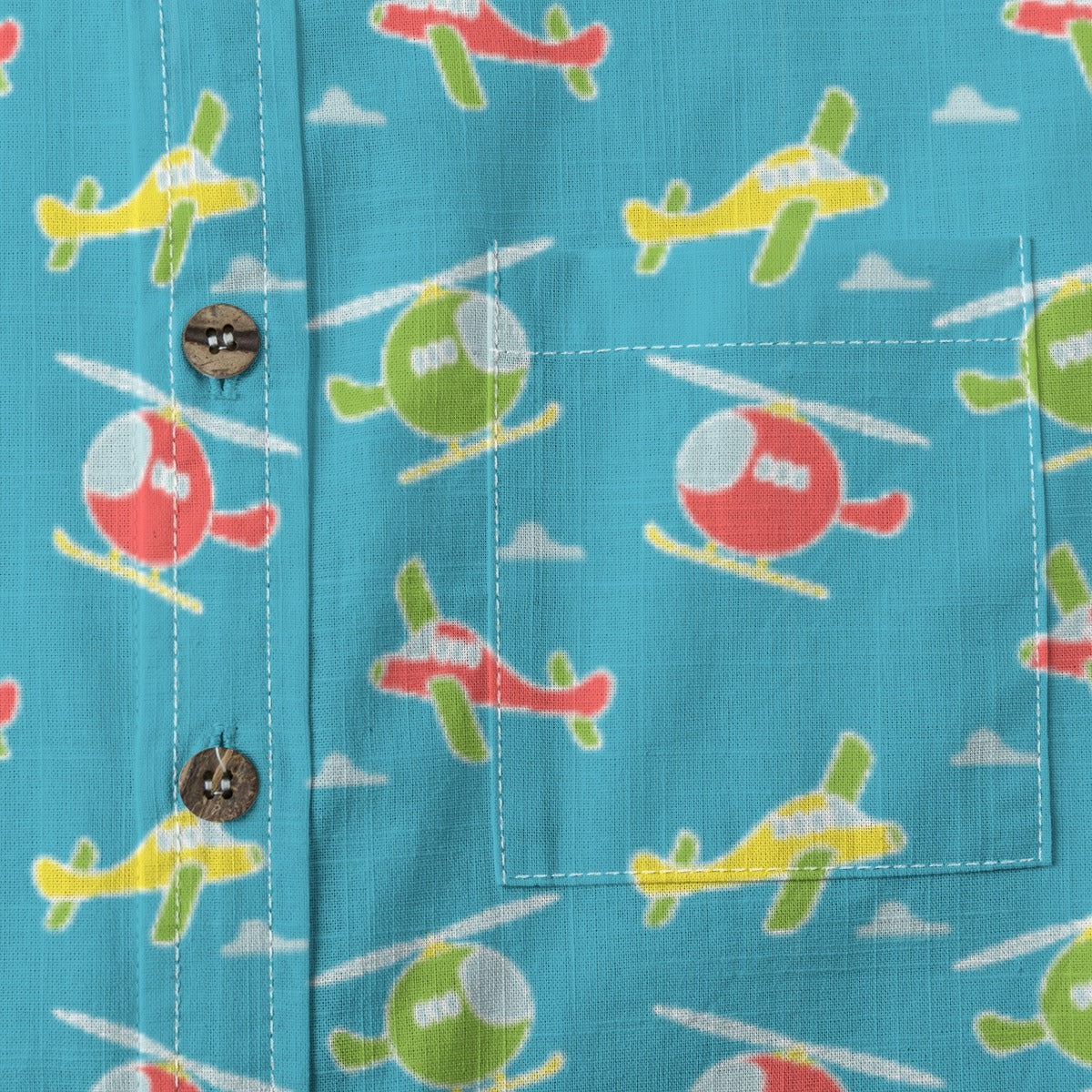 Kids' Cotton Button-Up Shirt