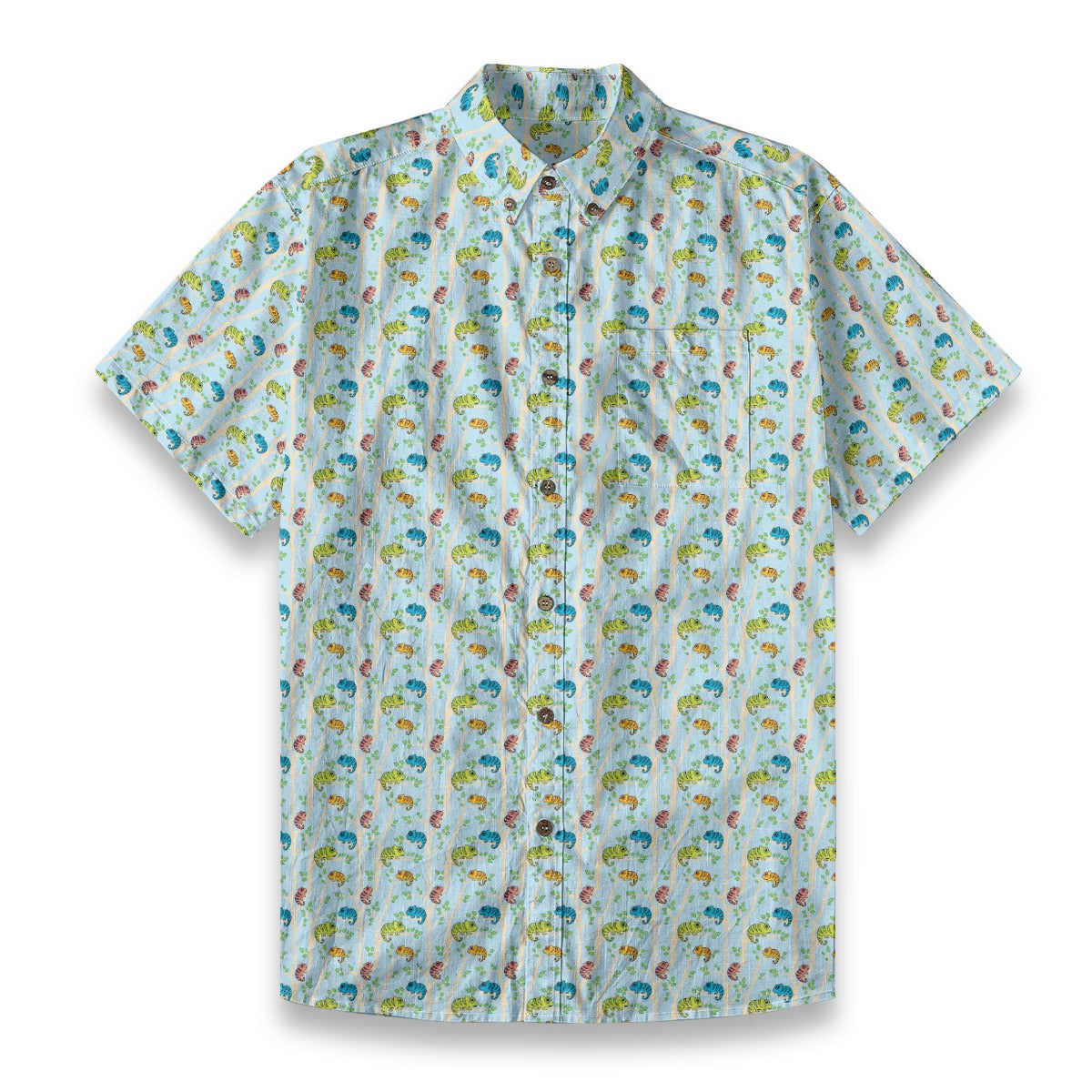 Men's Cotton Button-Up Shirt