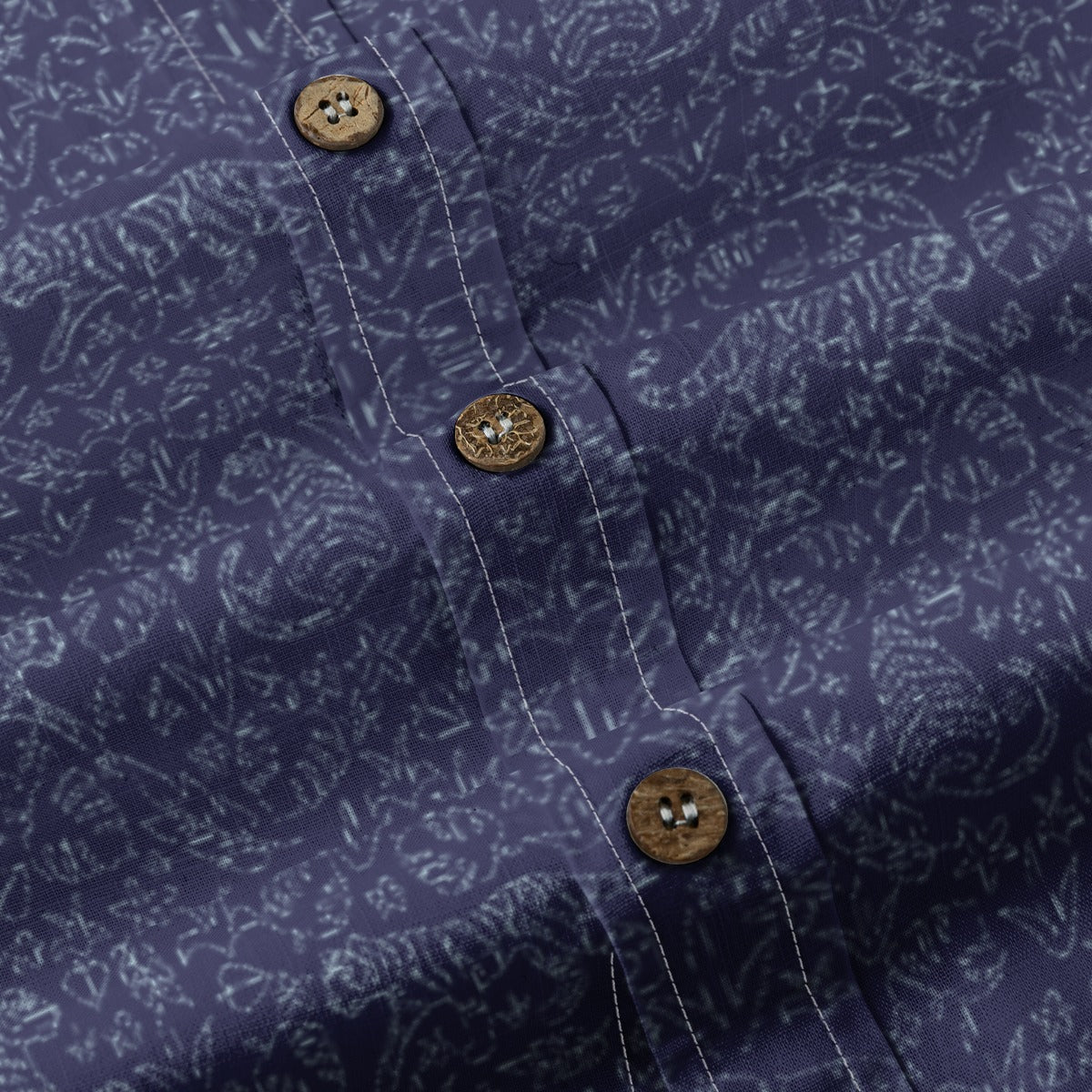 Men's Cotton Button-Up Shirt