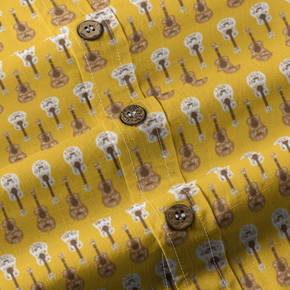 Men's Cotton Button-Up Shirt