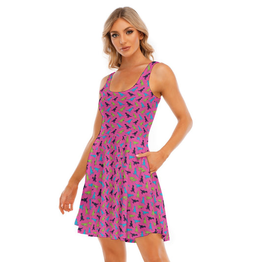Women's Sleeveless Twirl Dress