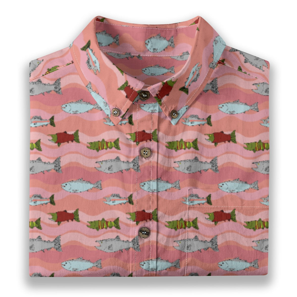Men's Cotton Button-Up Shirt