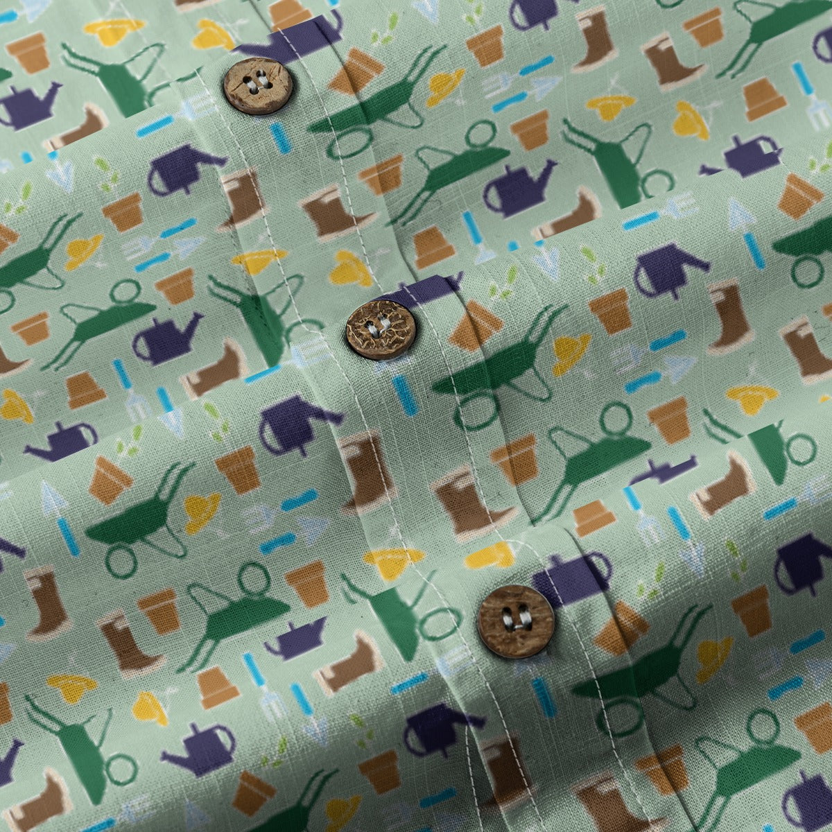 Men's Cotton Button-Up Shirt