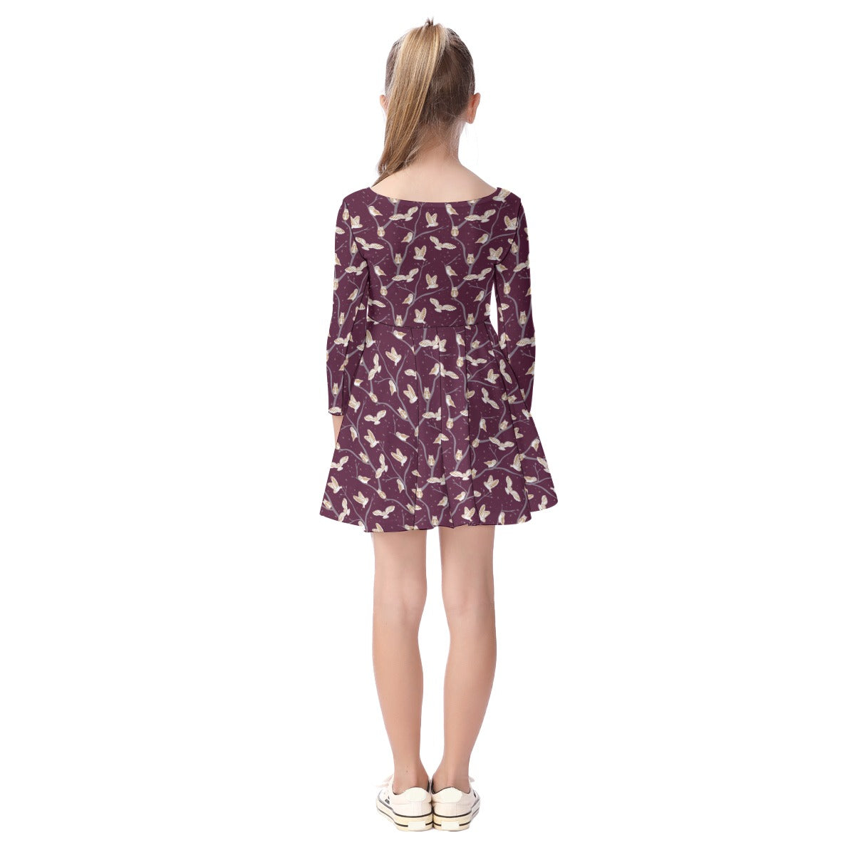 Kids' Long-Sleeve Twirl Dress