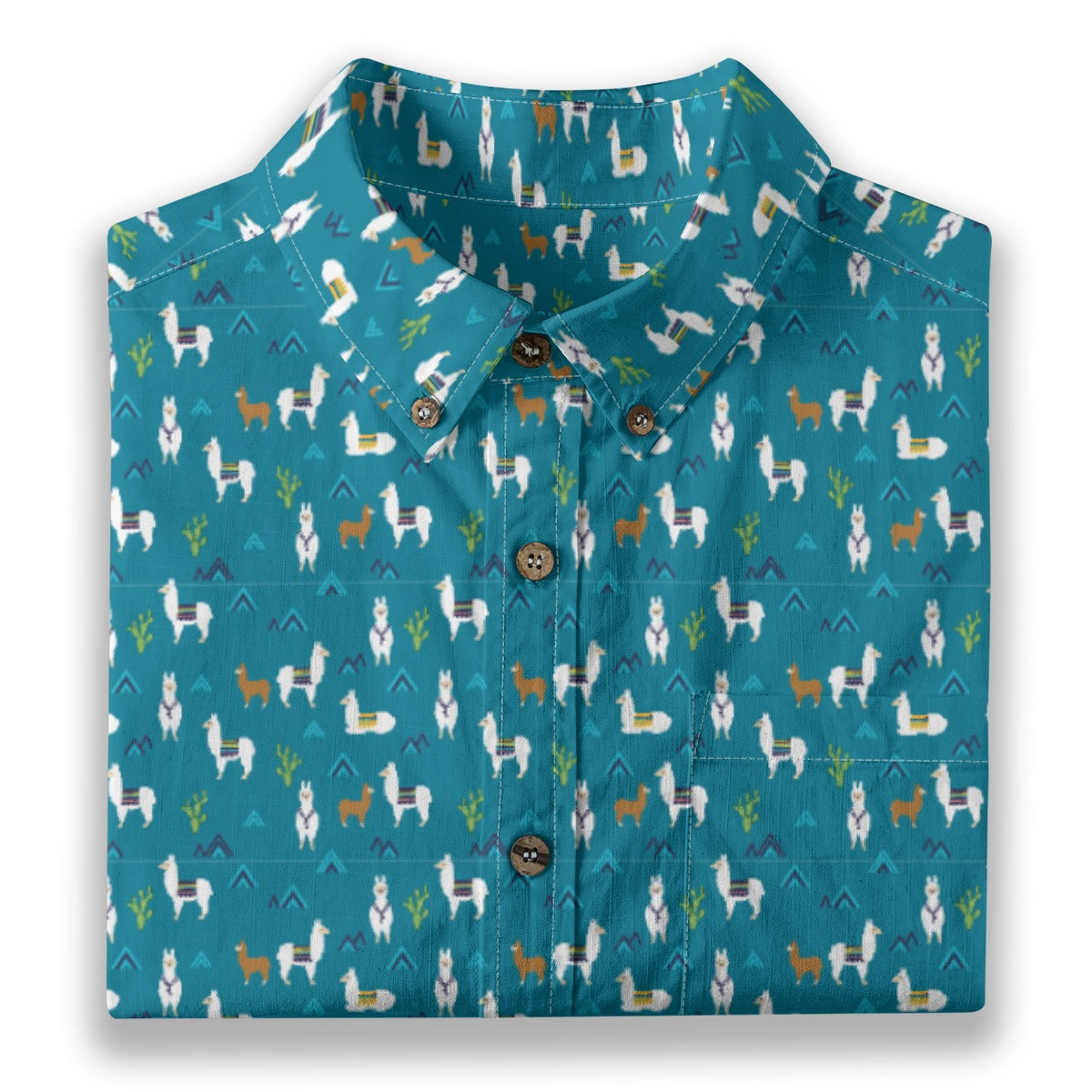 Men's Cotton Button-Up Shirt