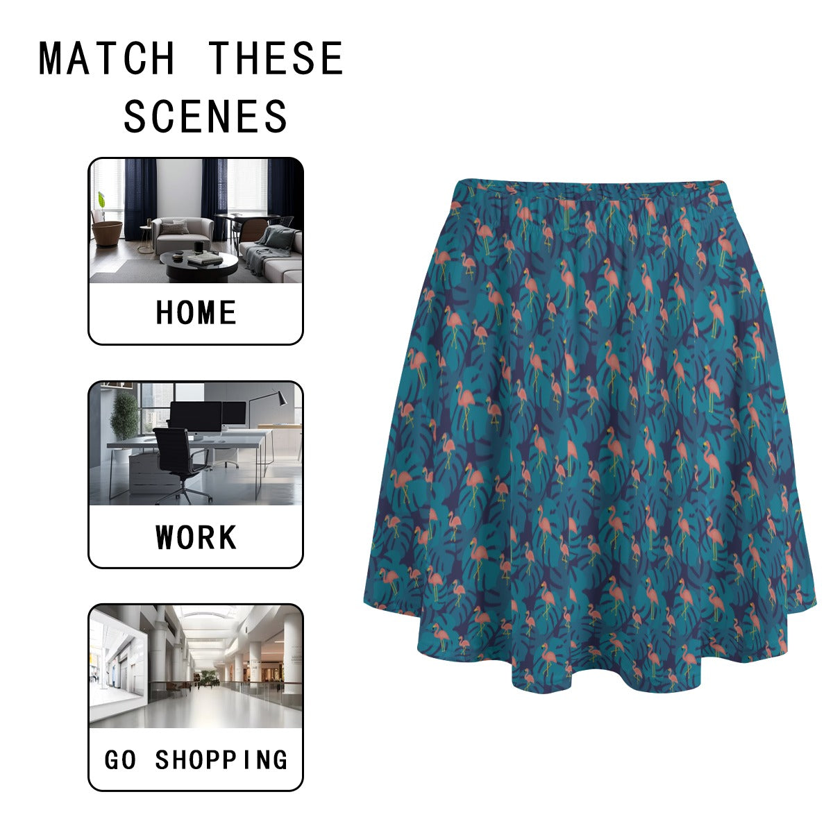 Women's Skater Skirt with Pockets
