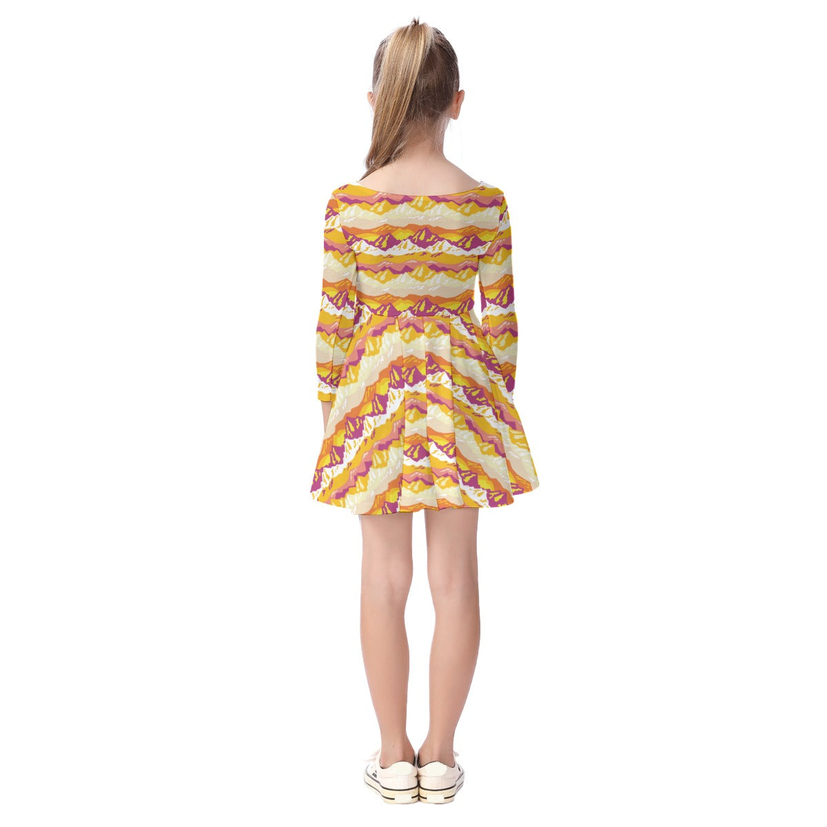 Kids' Long-Sleeve Twirl Dress
