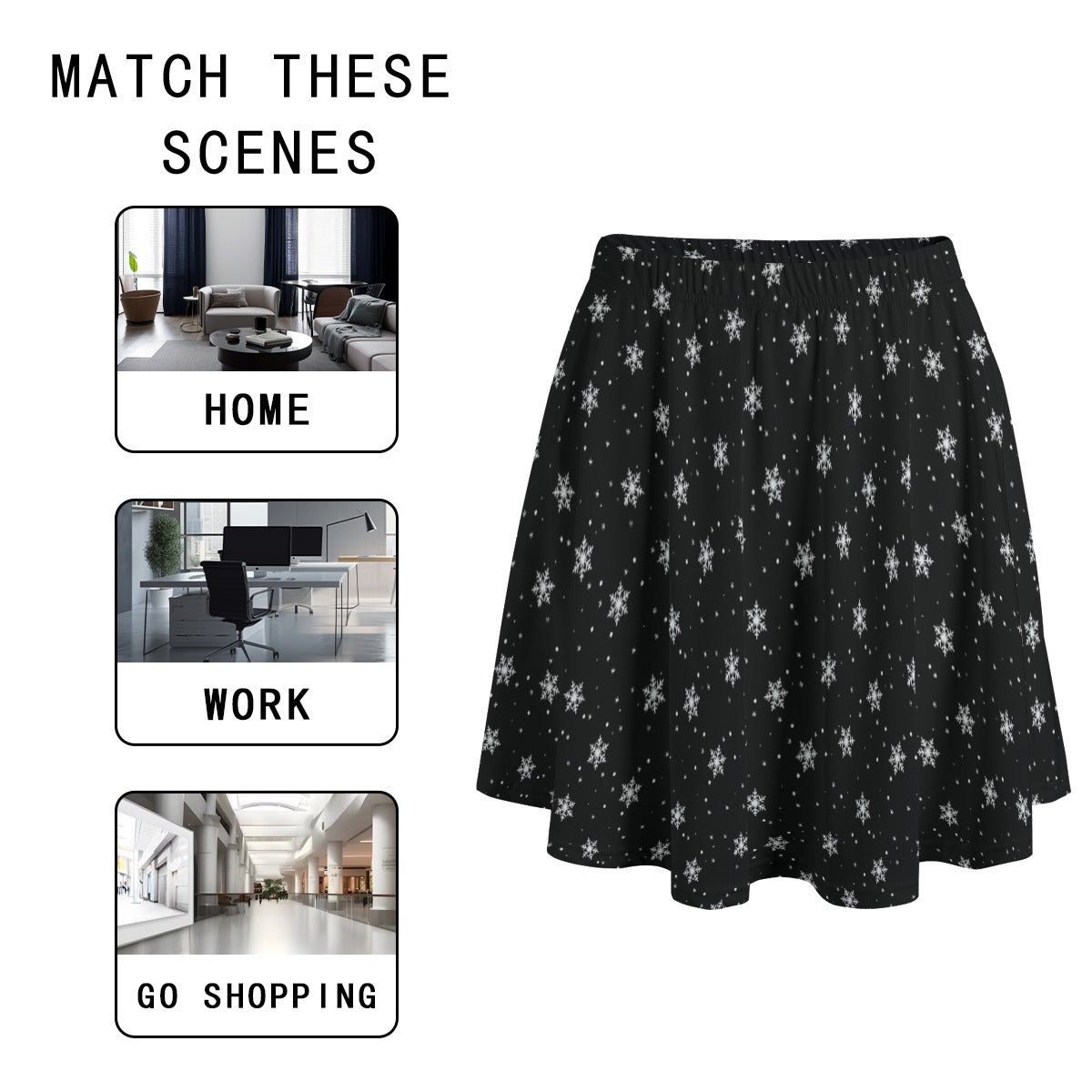 Women's Skater Skirt with Pockets