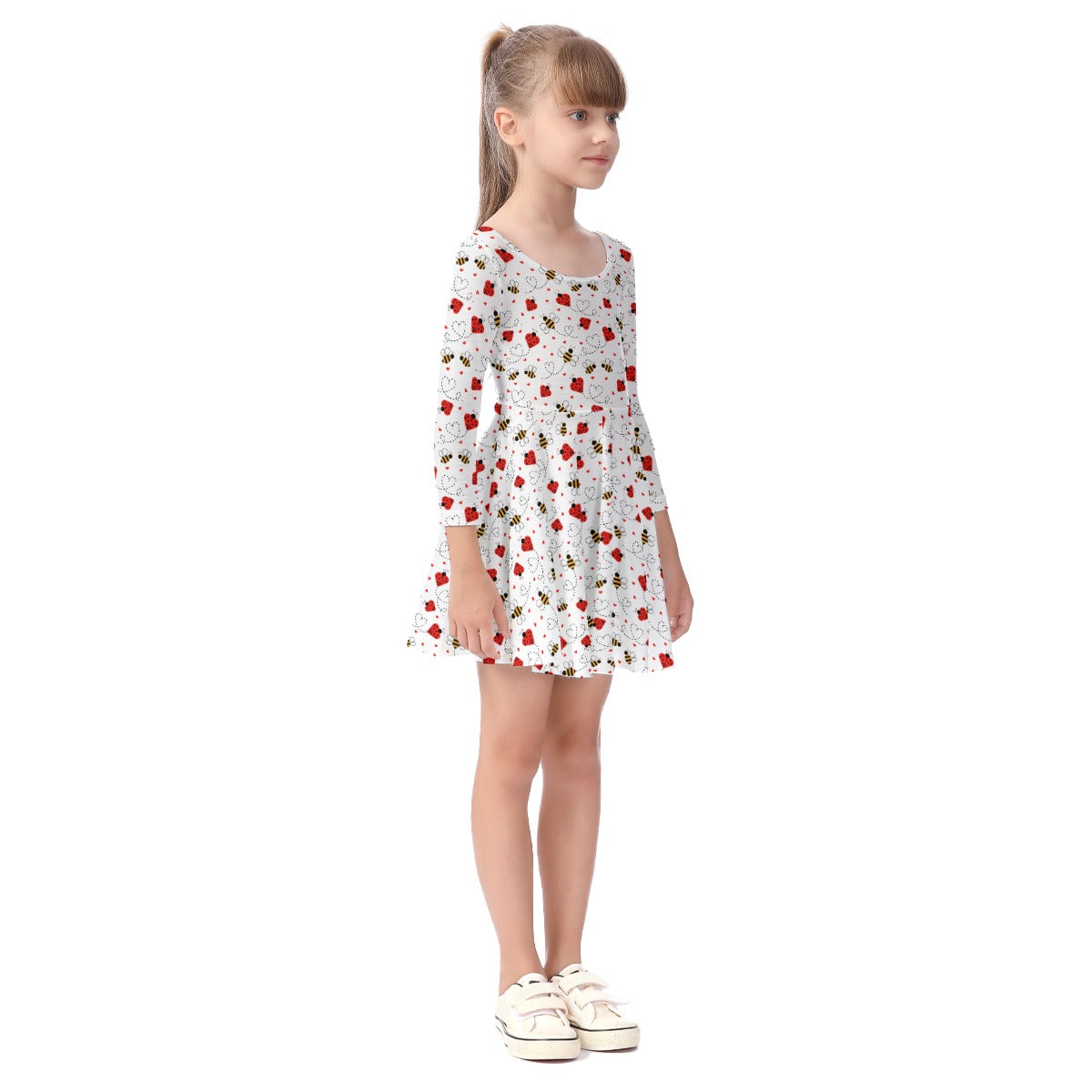 Kids' Long-Sleeve Twirl Dress