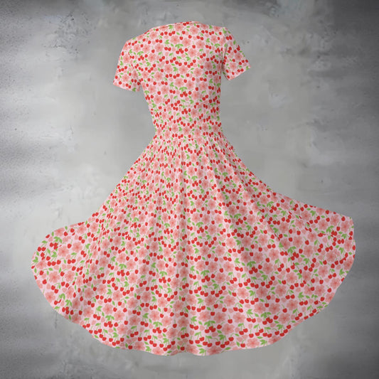 Women's Midi V-Neck Dress