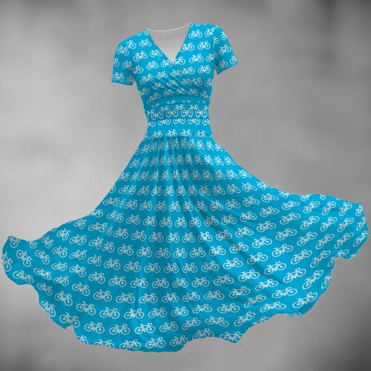 Women's Midi V-Neck Dress