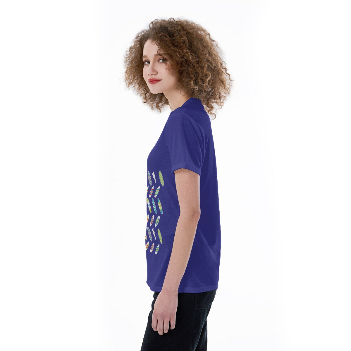 All-Over Print V-neck Women's T-shirt