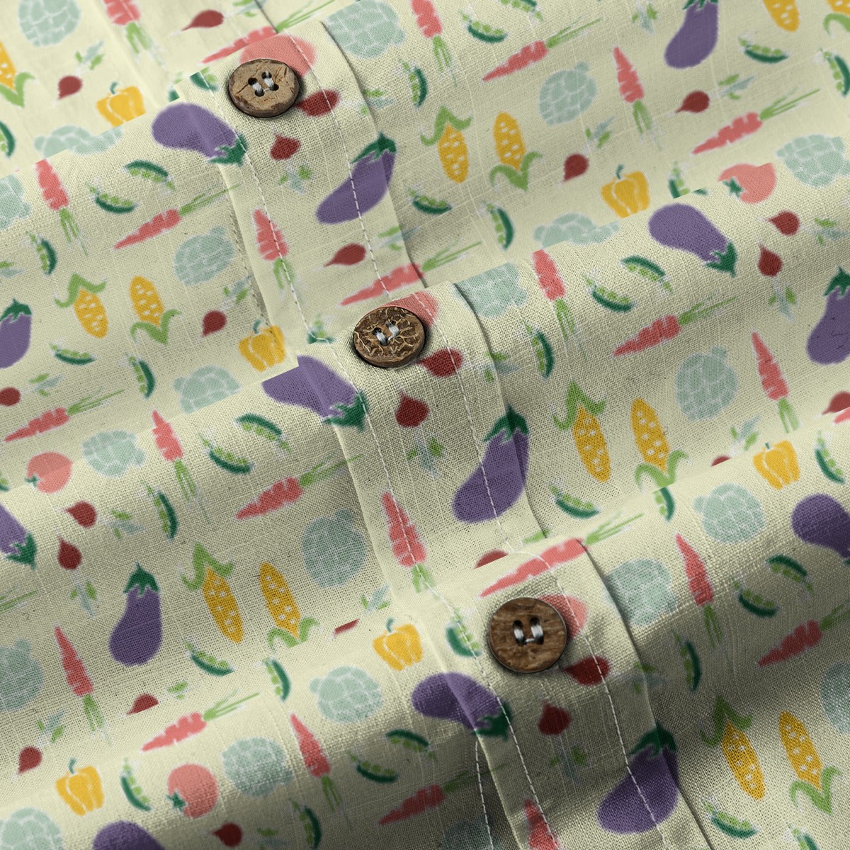 Men's Cotton Button-Up Shirt