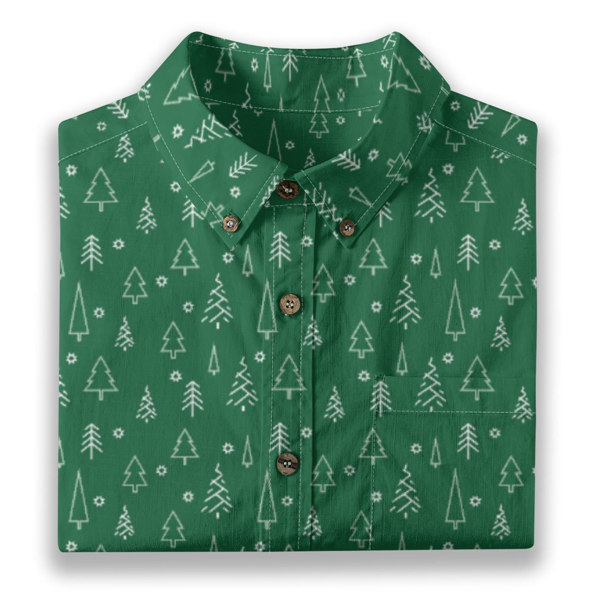 Men's Cotton Button-Up Shirt
