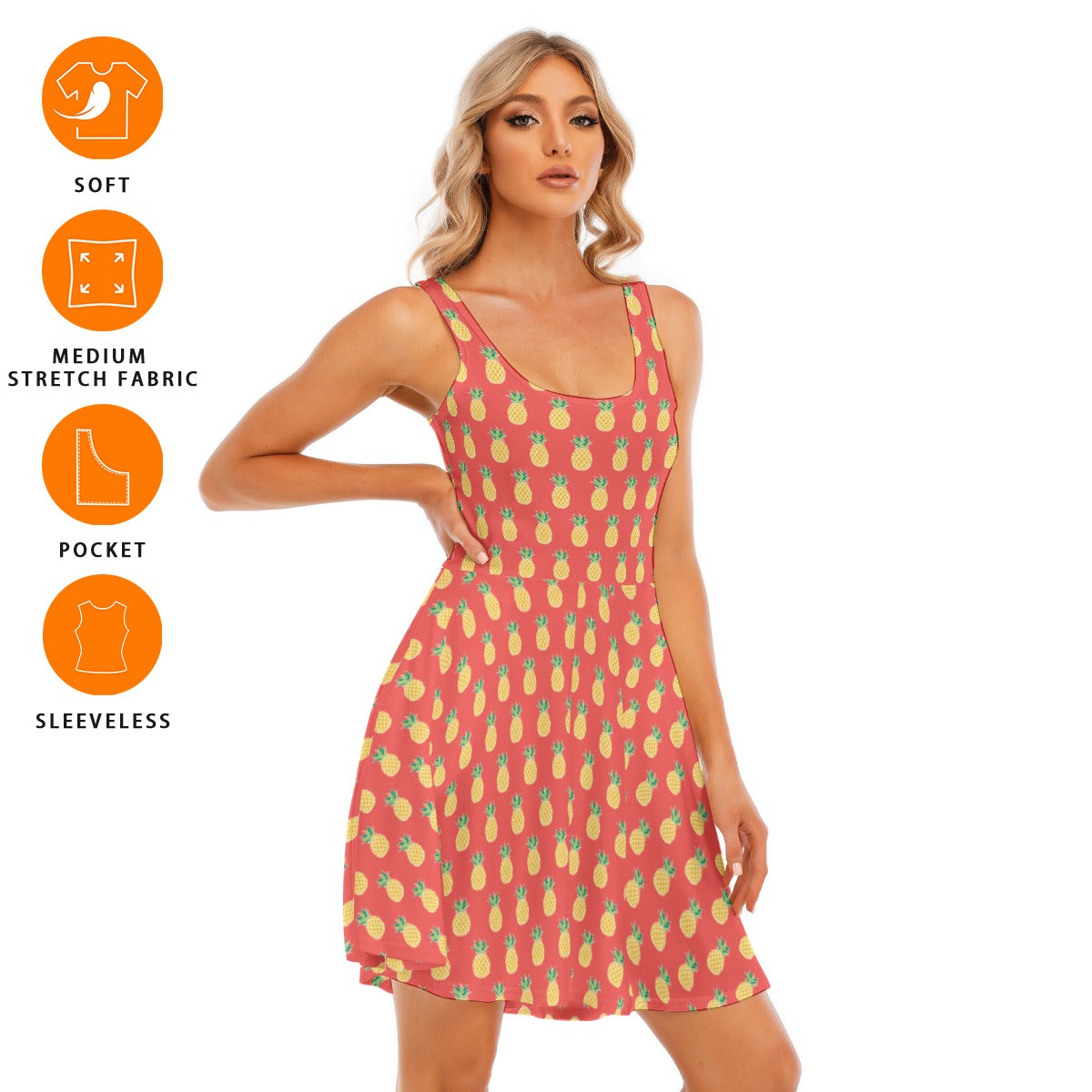 Women's Sleeveless Twirl Dress