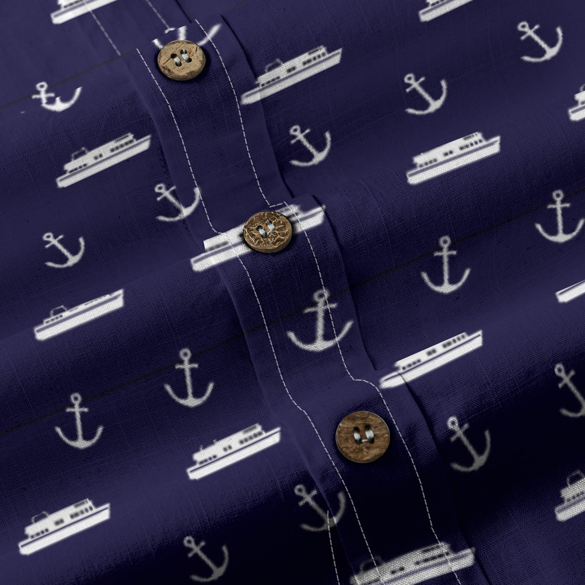 Men's Cotton Button-Up Shirt