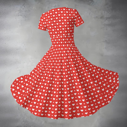 Women's Midi V-Neck Dress