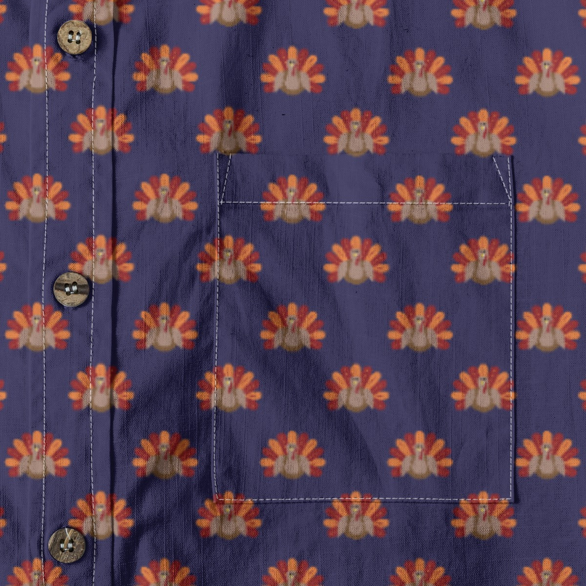Men's Cotton Button-Up Shirt