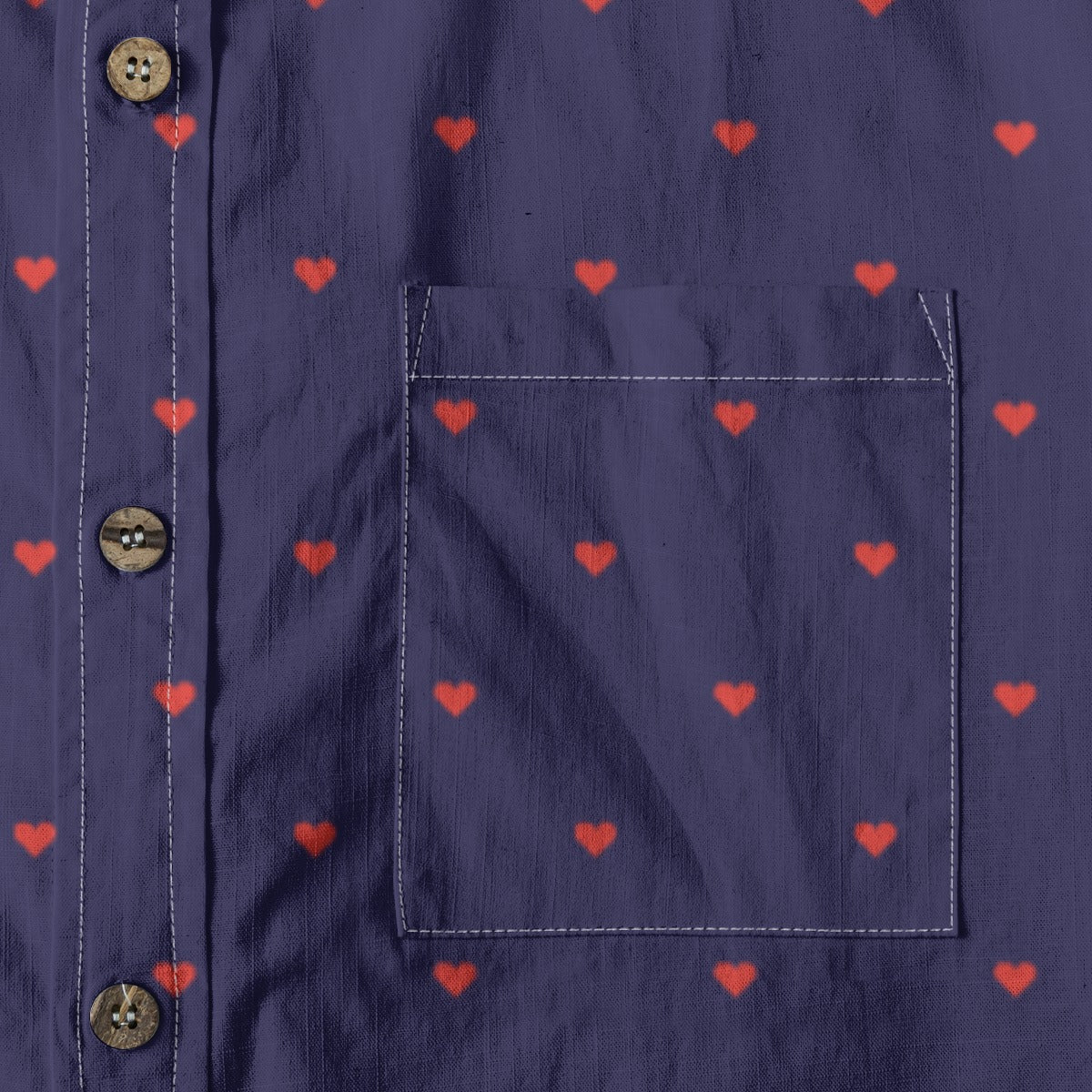 Men's Cotton Button-Up Shirt