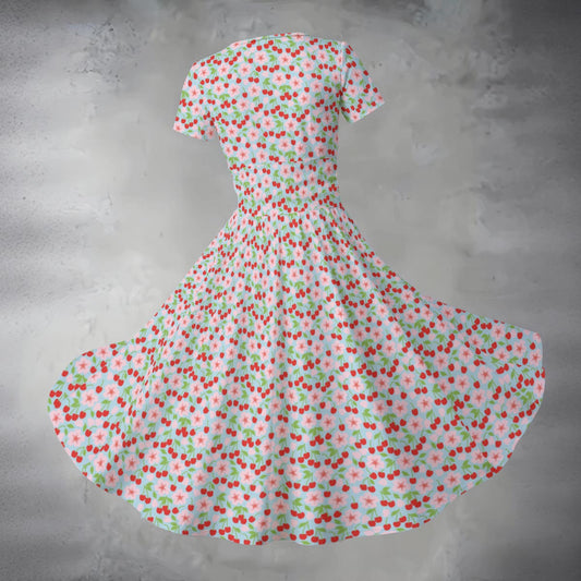 Women's Midi V-Neck Dress