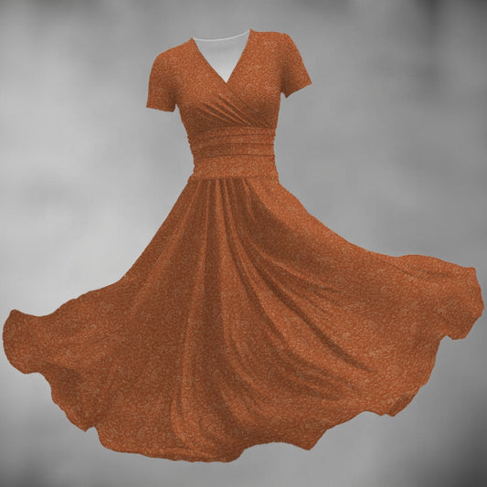 Women's Midi V-Neck Dress