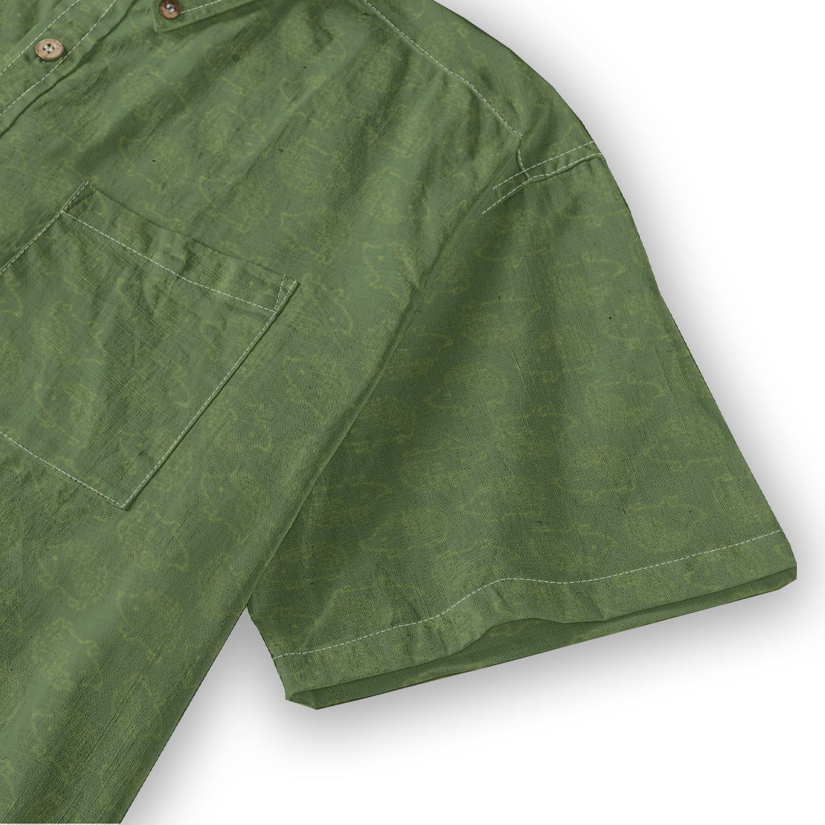 Men's Cotton Button-Up Shirt