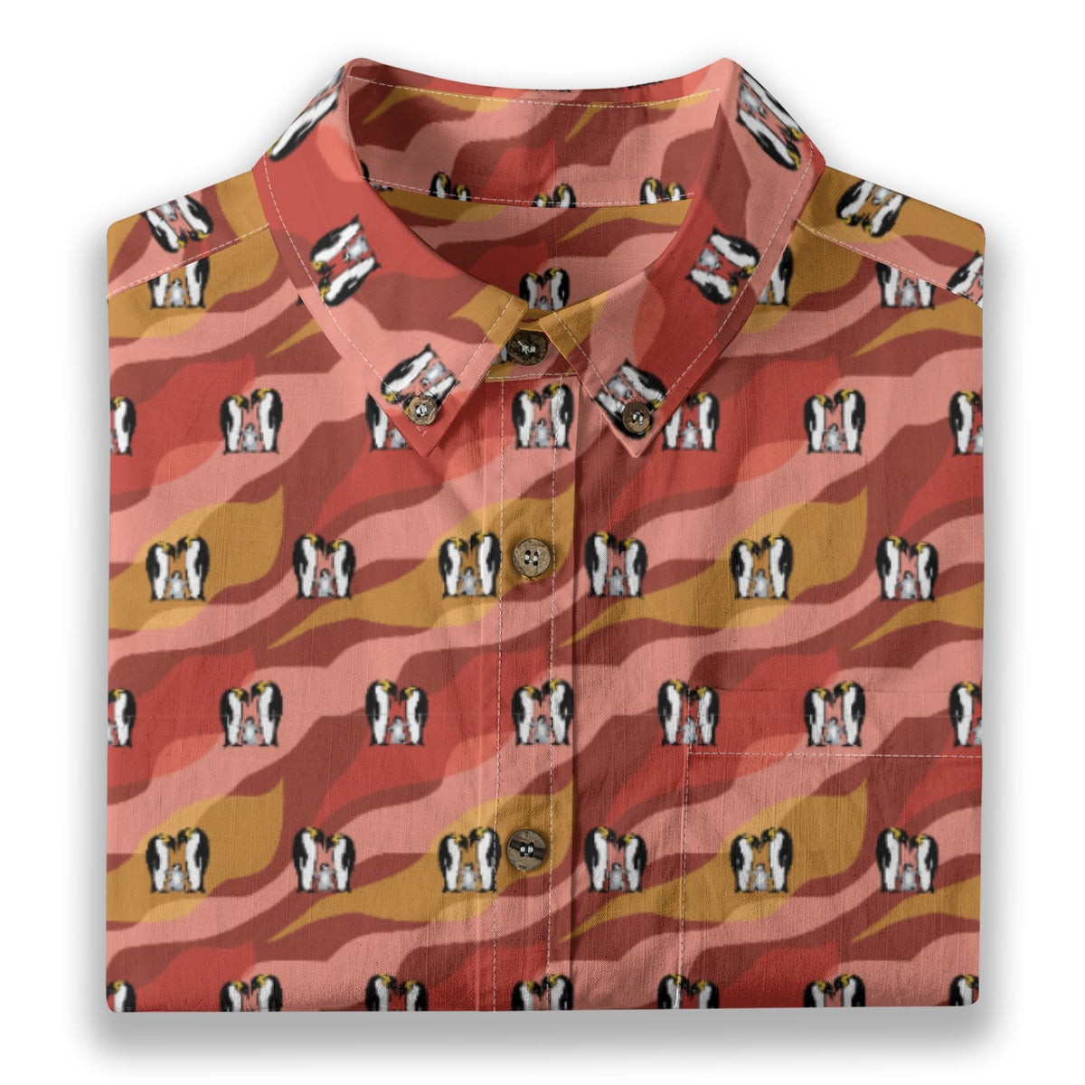 Men's Cotton Button-Up Shirt