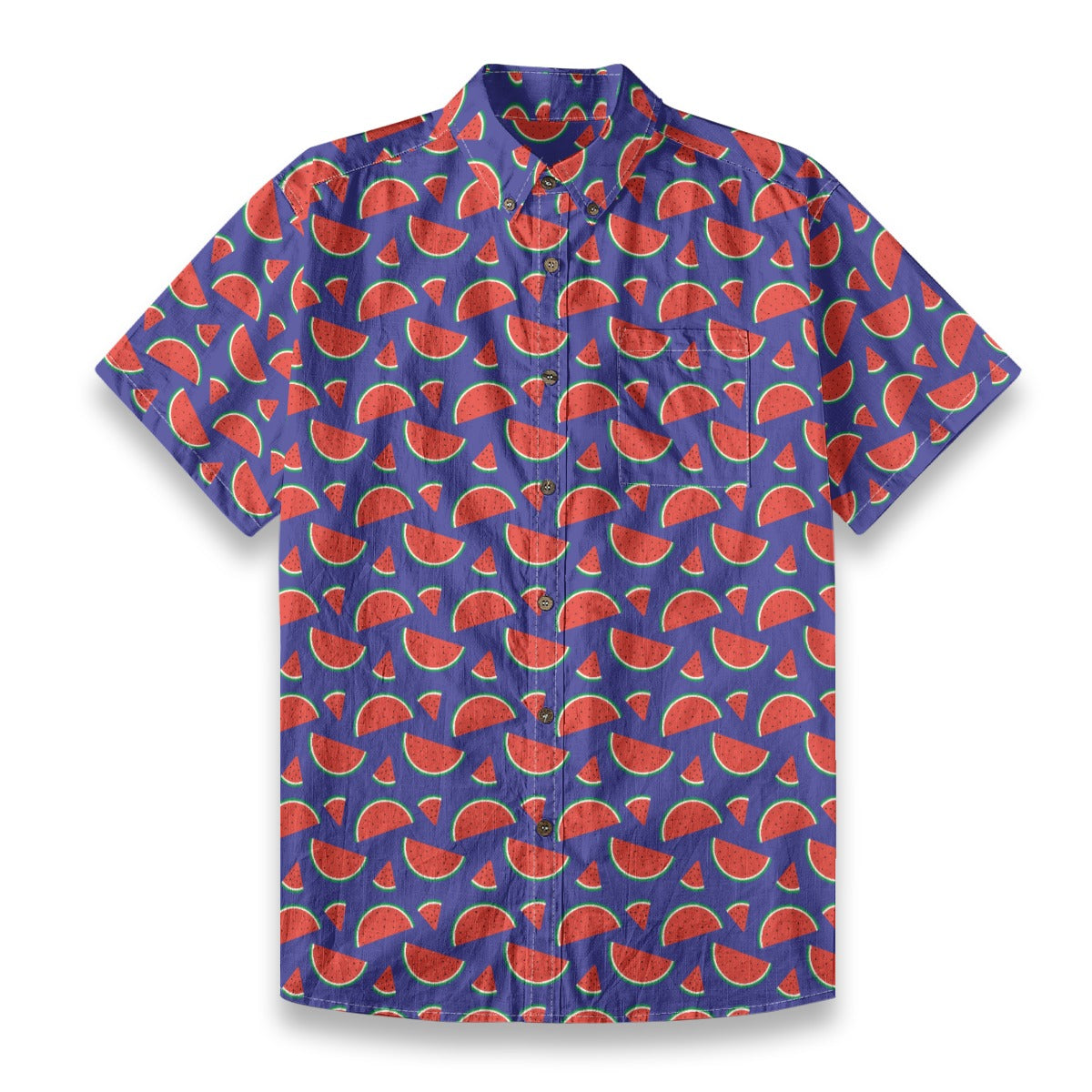 Men's Cotton Button-Up Shirt