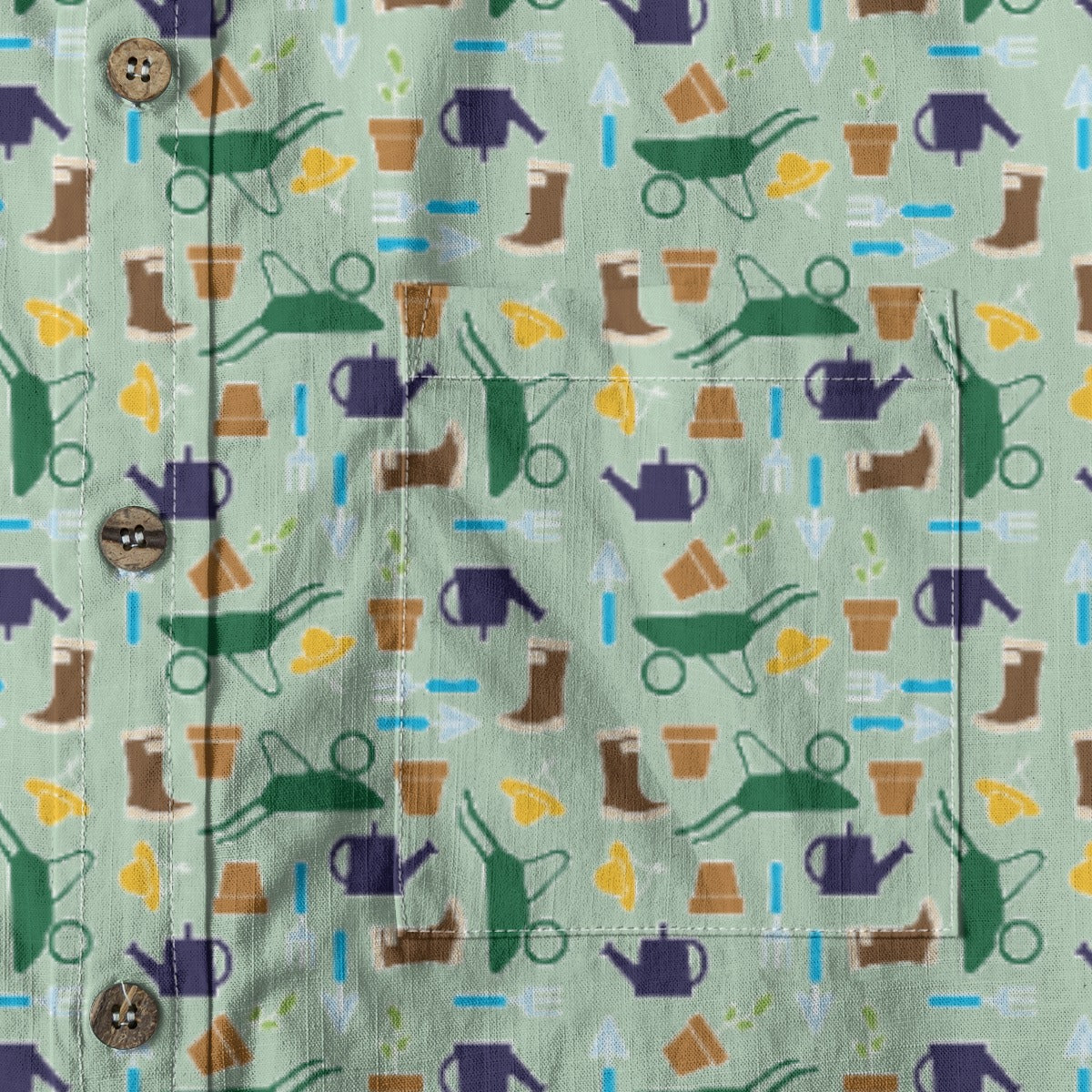 Men's Cotton Button-Up Shirt