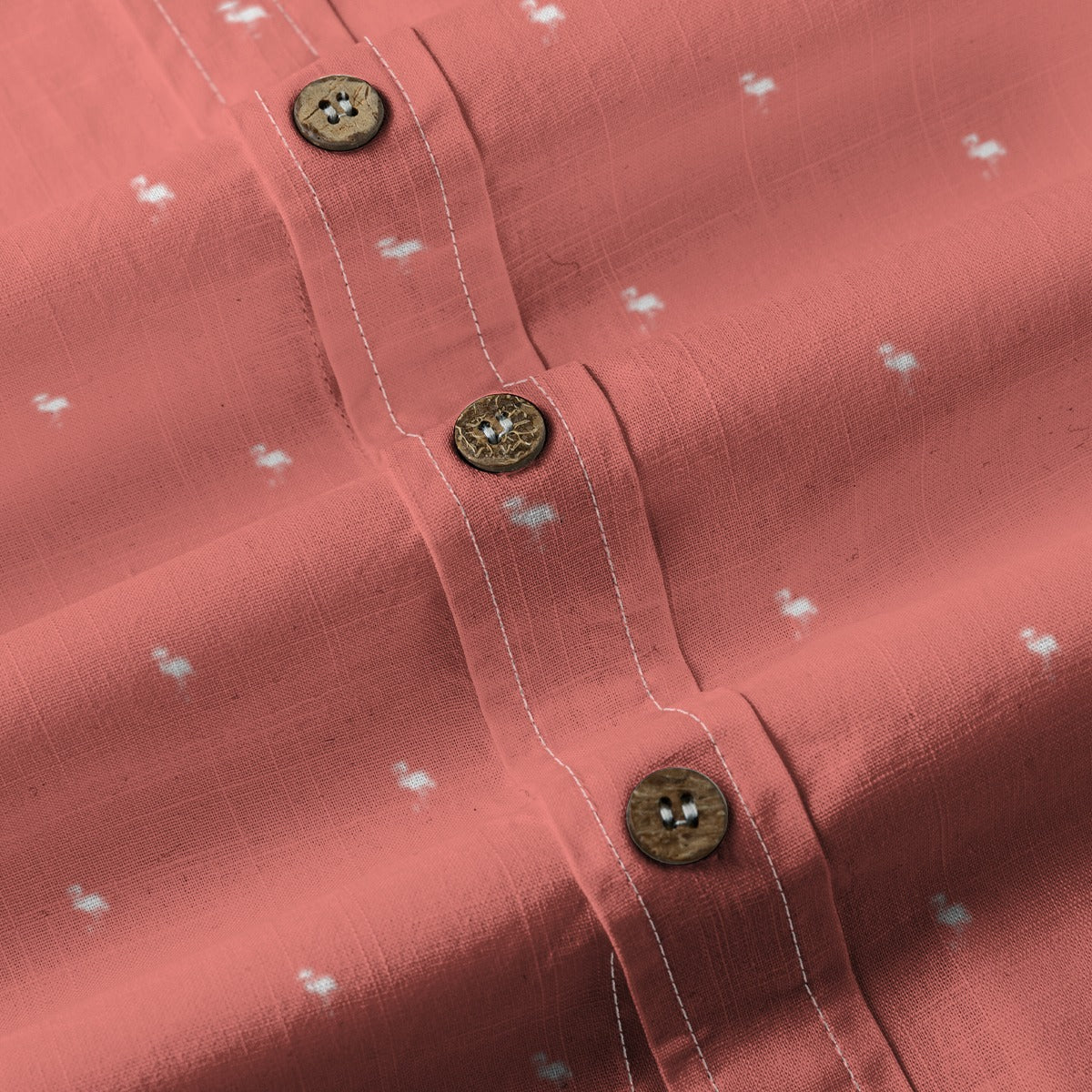 Men's Cotton Button-Up Shirt