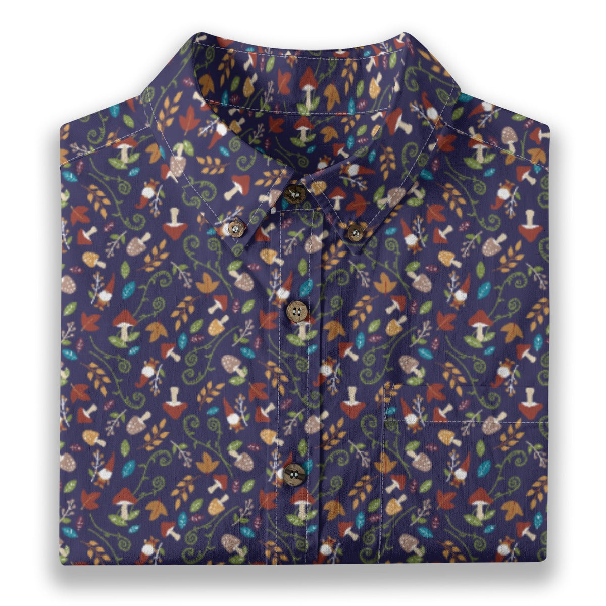 Men's Cotton Button-Up Shirt