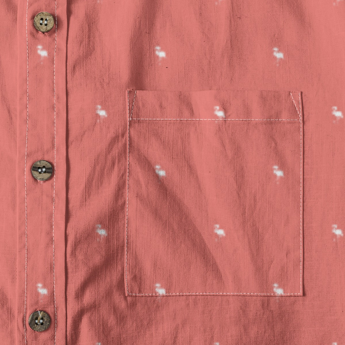 Men's Cotton Button-Up Shirt