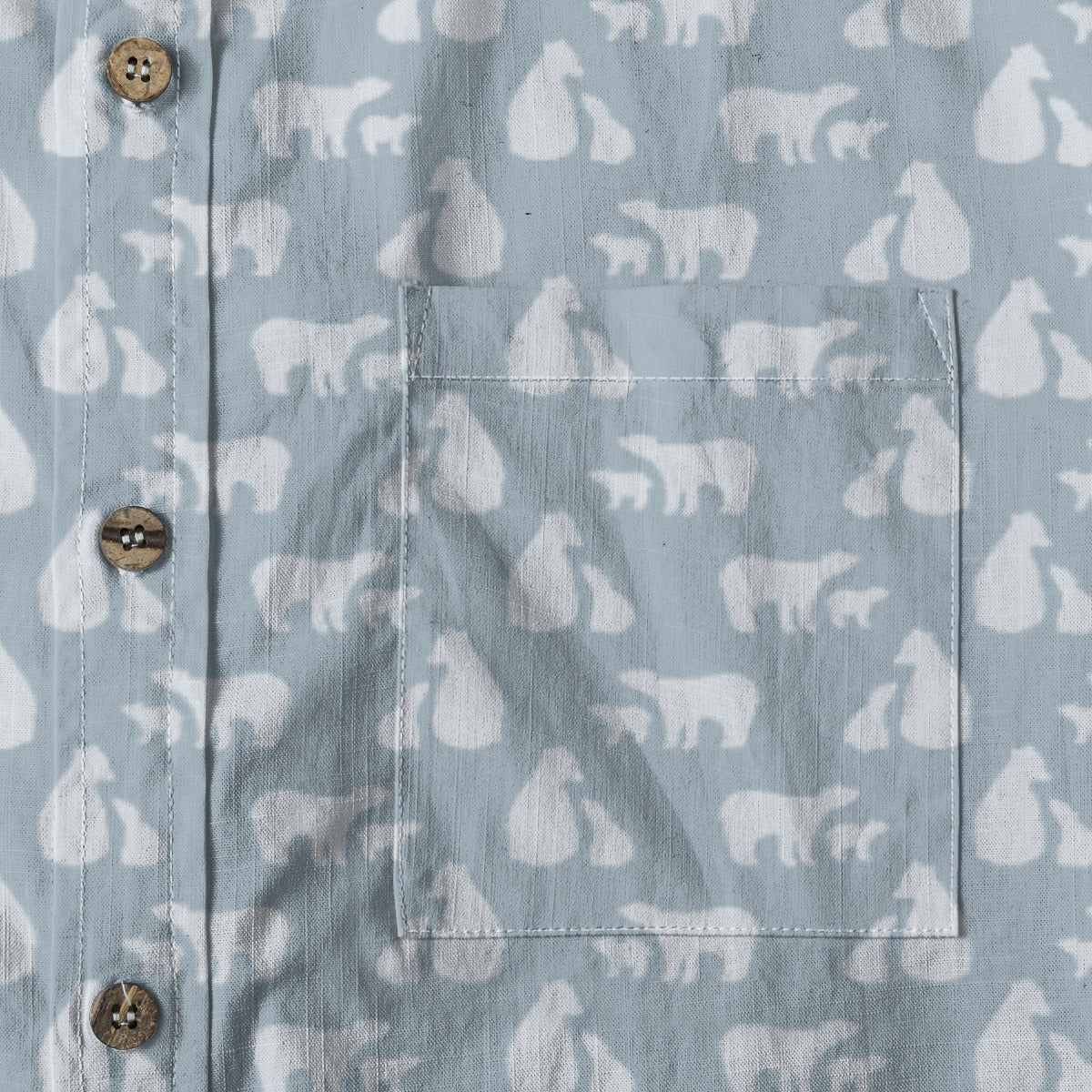 Men's Cotton Button-Up Shirt