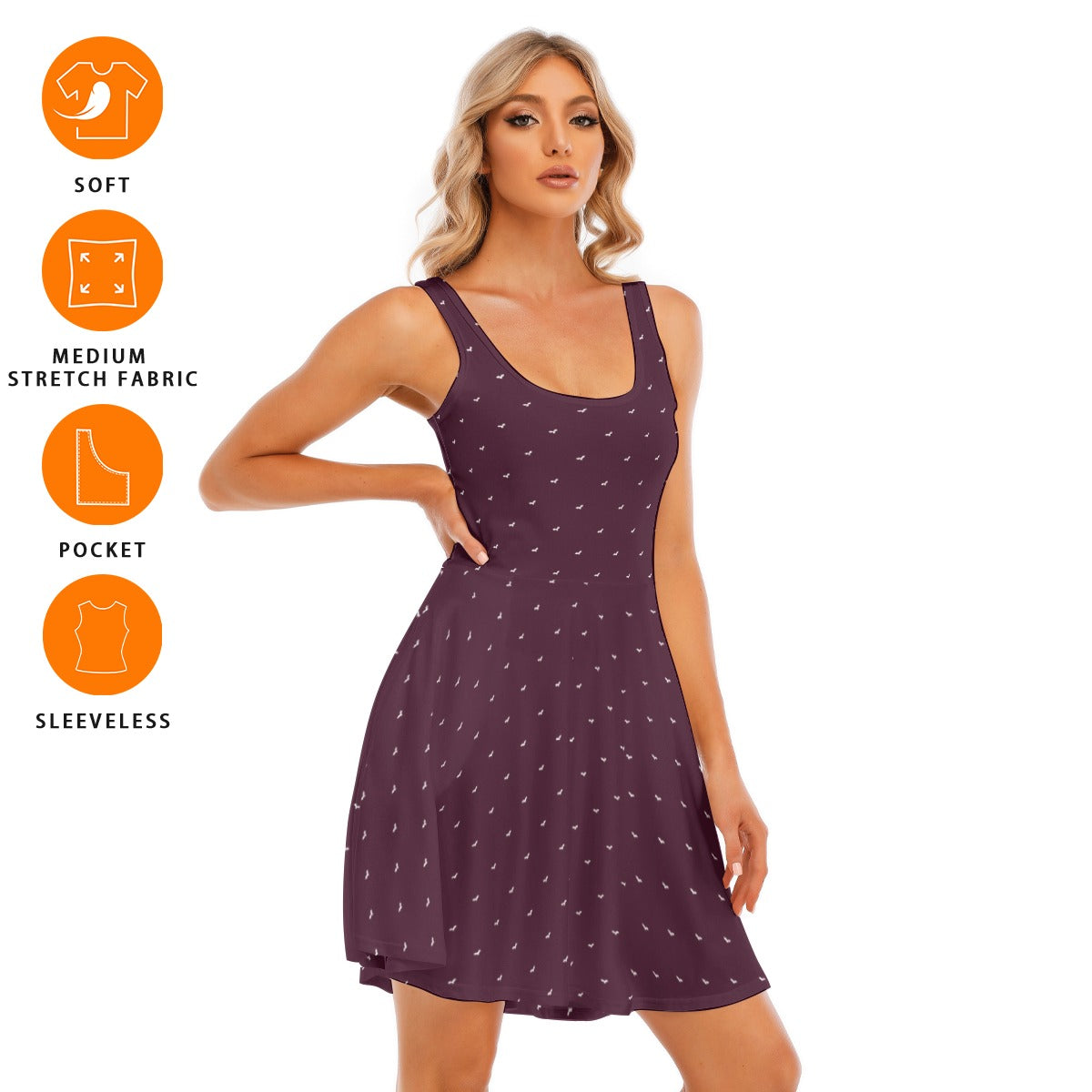 Women's Sleeveless Twirl Dress