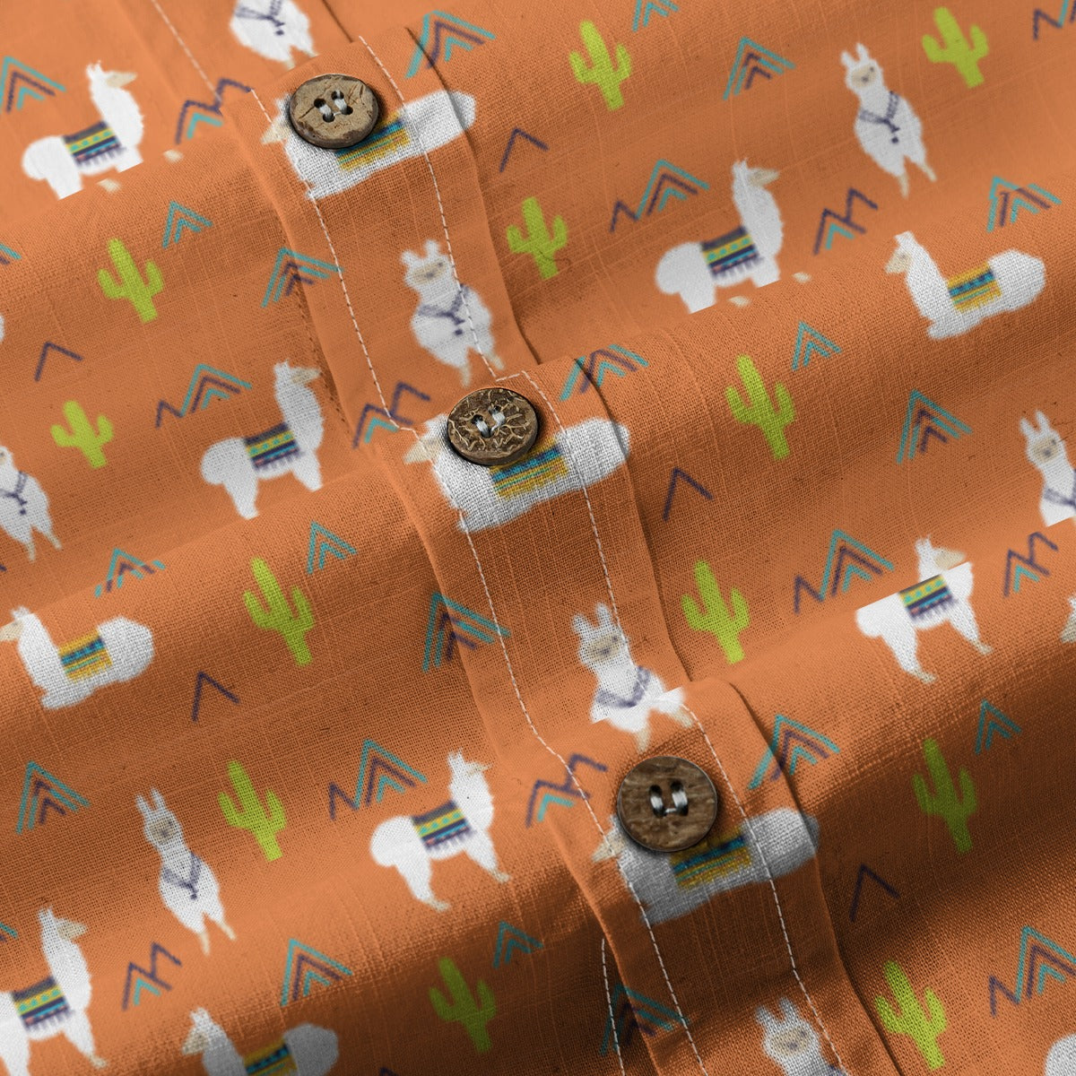 Men's Cotton Button-Up Shirt