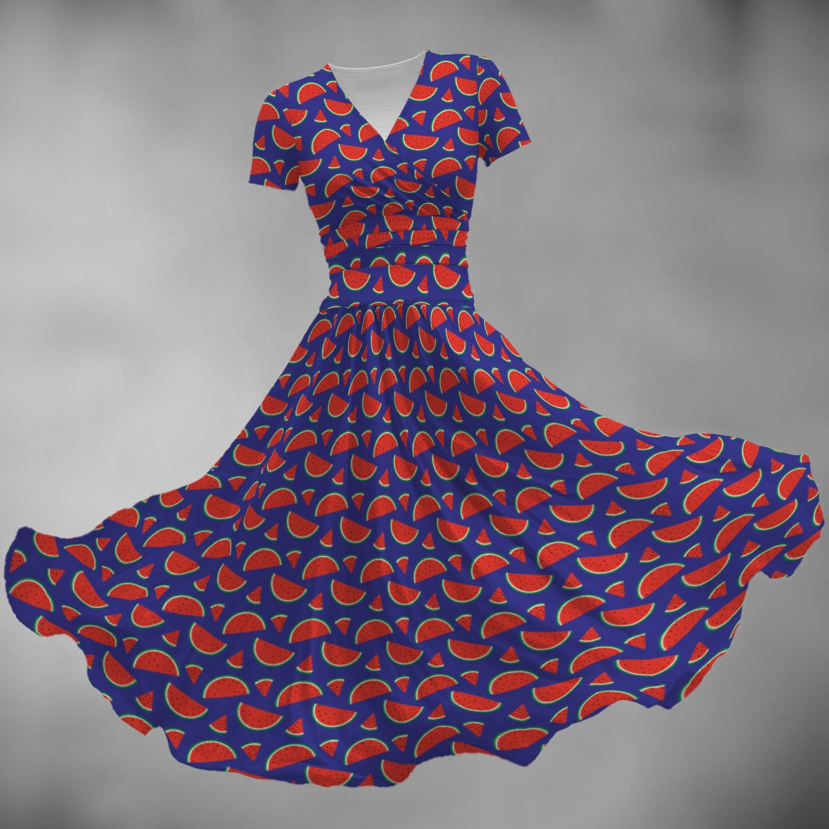 Women's Midi V-Neck Dress