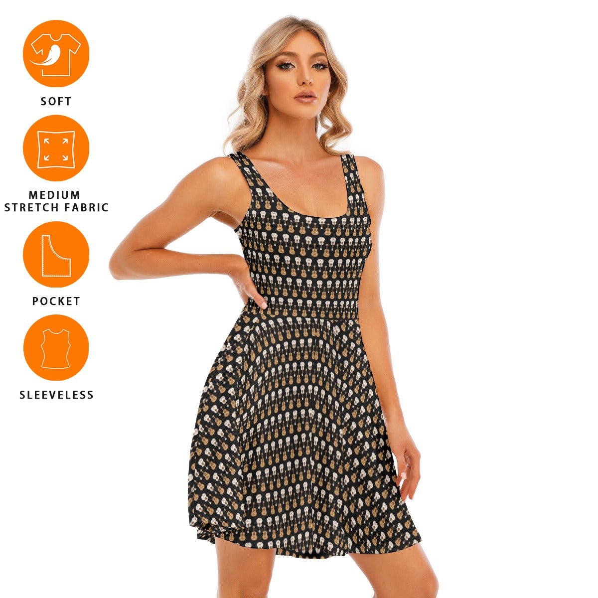 Women's Sleeveless Twirl Dress