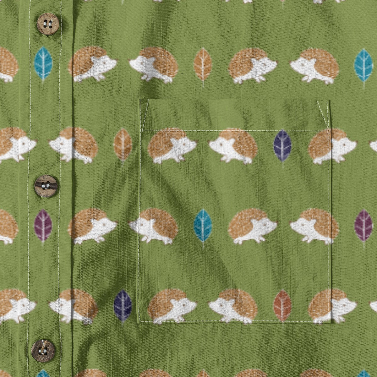Men's Cotton Button-Up Shirt