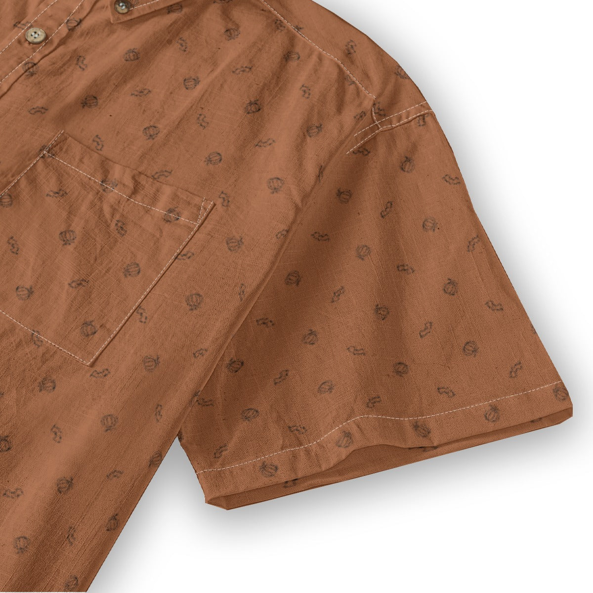 Men's Cotton Button-Up Shirt